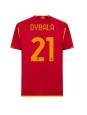 AS Roma Paulo Dybala #21 Domácí Dres 2023-24 Krátký Rukáv